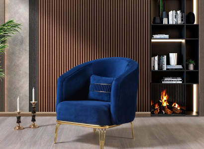 Living room Armchair 1 Seater Couch Upholstery Luxury Textile new Design
